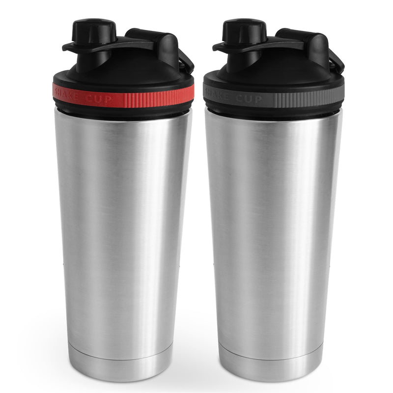 Vaso Shaker Doble Acero Inoxidable /Roja