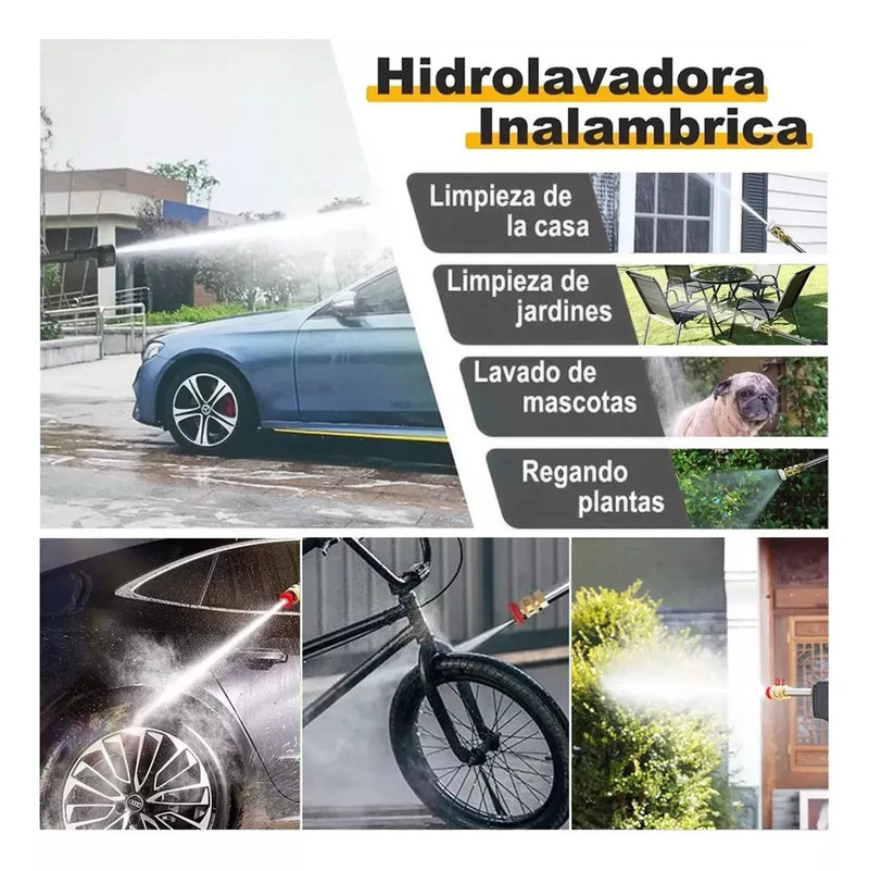 Pistola PRO Hidrolavadora Coche Inalambr