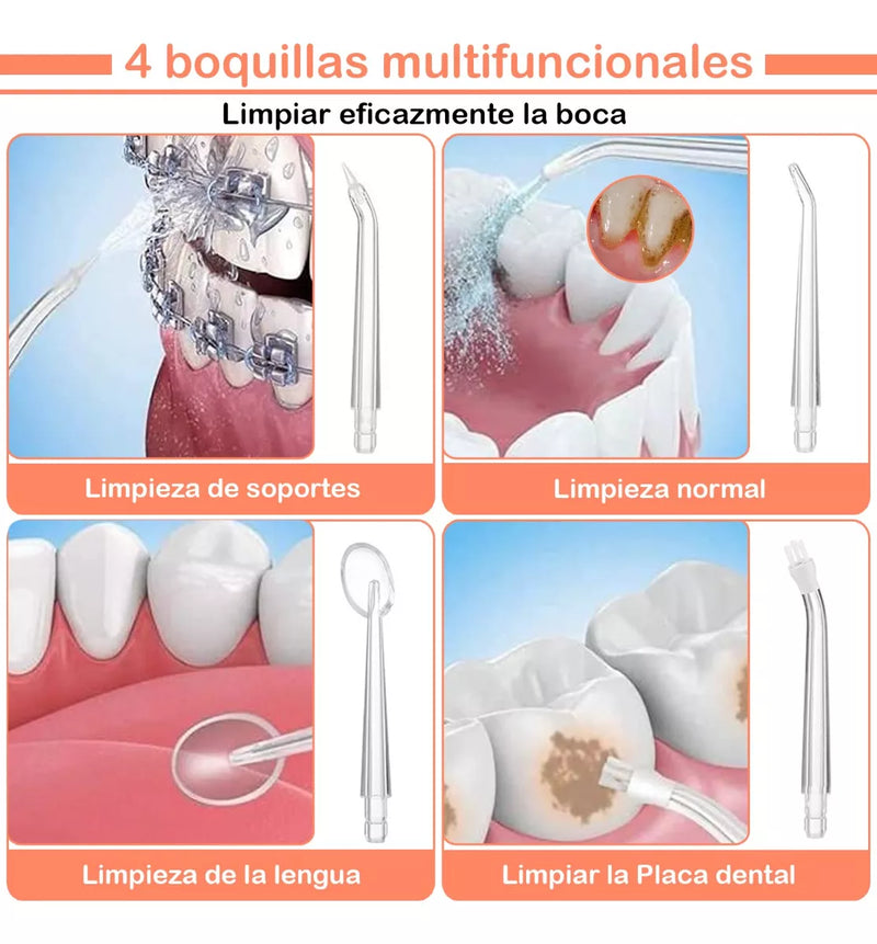 Irrigador Bucal Limpiador Dientes Eléctr