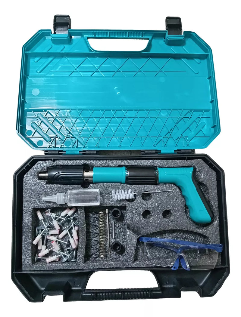 Kit Pistola + 100 Pregos Finca Pino Profissional Ferramentas